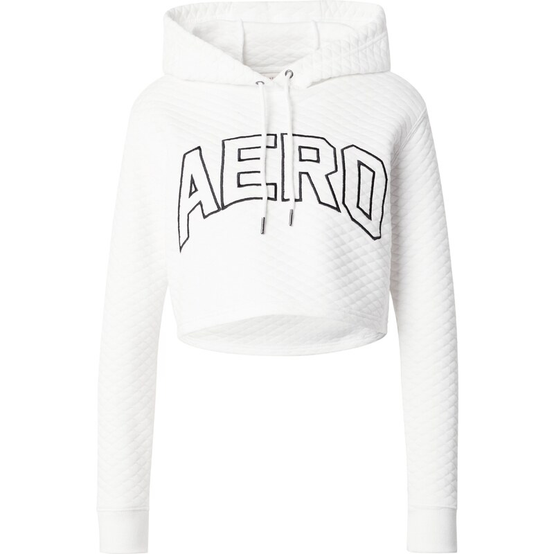 AÉROPOSTALE Mikina černý melír / offwhite 100549845
