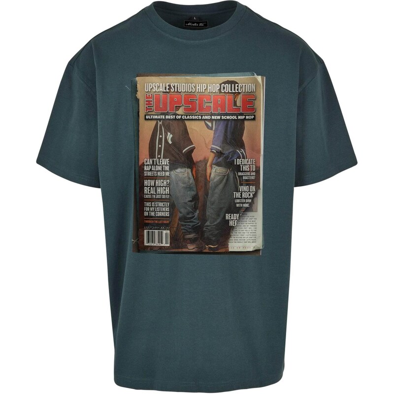 MT Upscale Tričko Upscale Magazine námořnická modř / šedá /