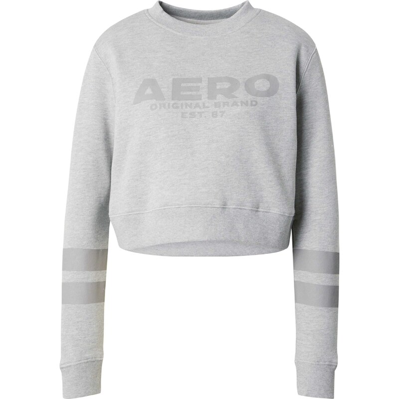 AÉROPOSTALE Mikina kouřově šedá / šedý melír 109496218