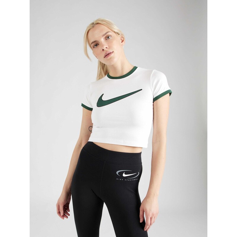 Nike Sportswear Tričko trávově zelená / bílá