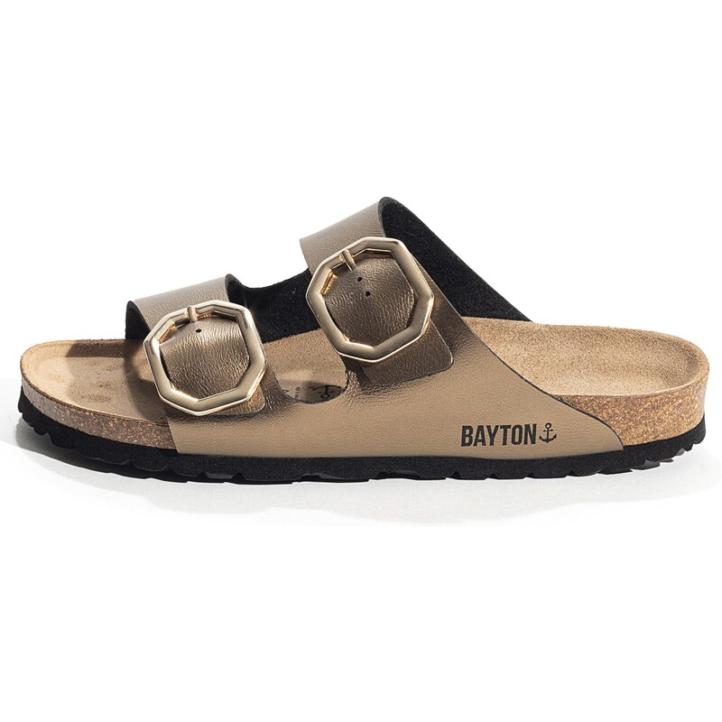 Bayton Pantofle Atlas bronzová / černá 104239345