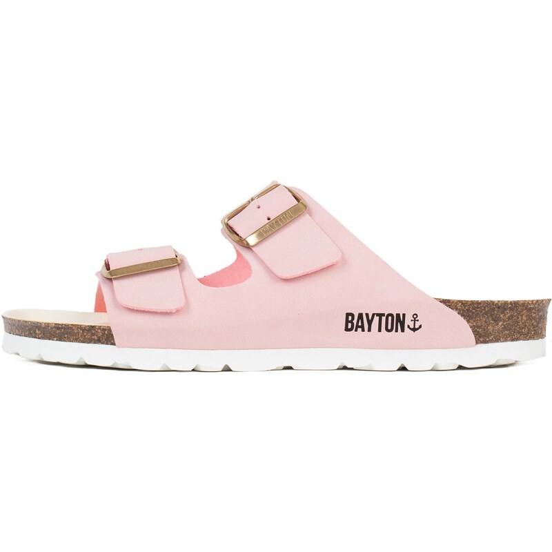 Bayton Pantofle Atlas hnědá / světle růžová 96261113