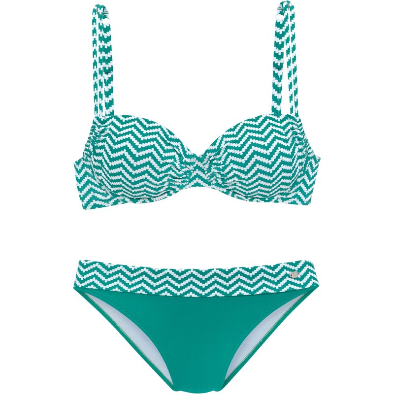 JETTE Bikiny šedá / bílá 95985775