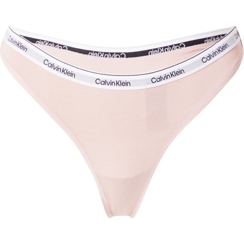 Calvin Klein Underwear Tanga světle šedá / pastelově růžová / černá / 93849174