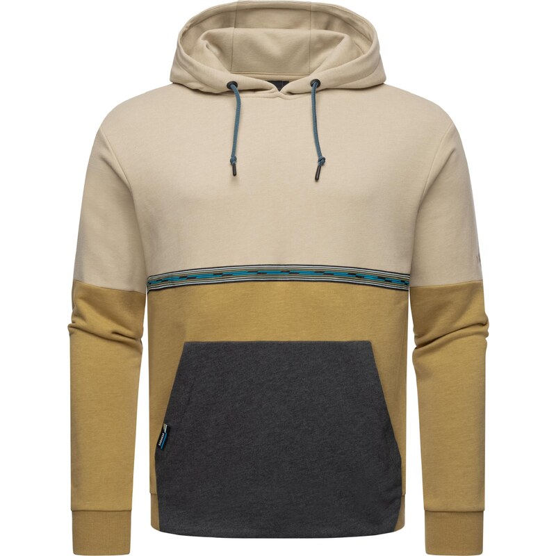 Ragwear Mikina béžová / písková / modrá / khaki
