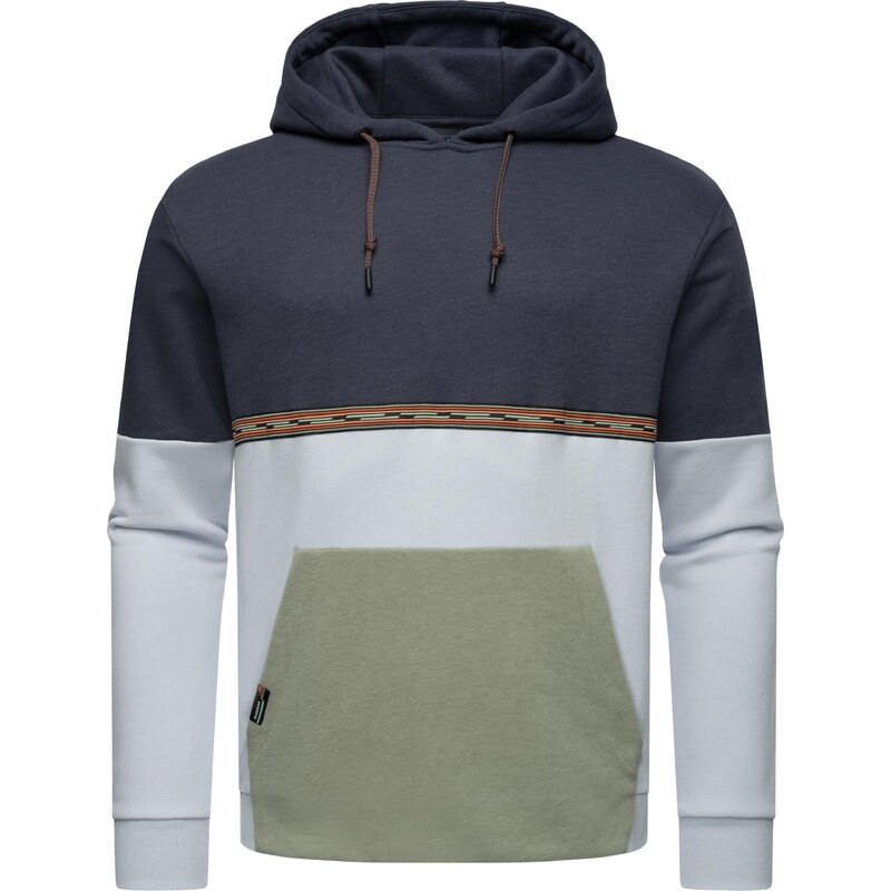Ragwear Mikina námořnická modř / pastelová modrá / olivová /