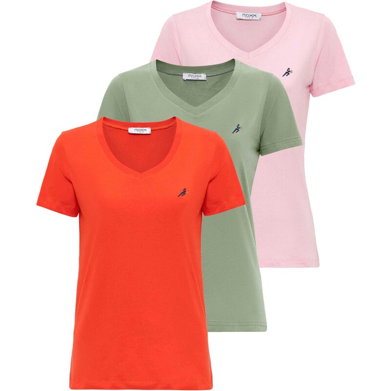Moxx Paris Tričko olivová / růžová / červená 93072027
