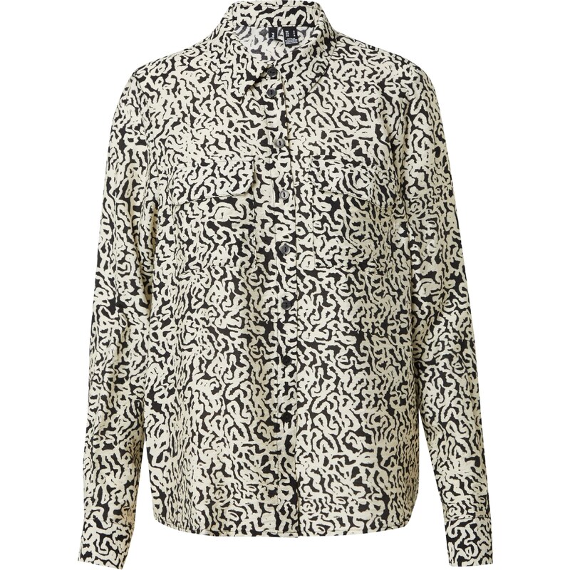 VERO MODA Halenka JOSIE béžová / černá