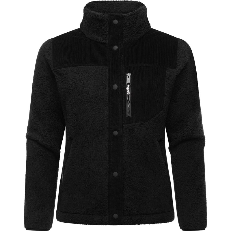 Ragwear Fleecová mikina Appopis Block černá