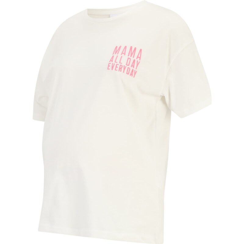MAMALICIOUS Tričko Ferida pink / offwhite