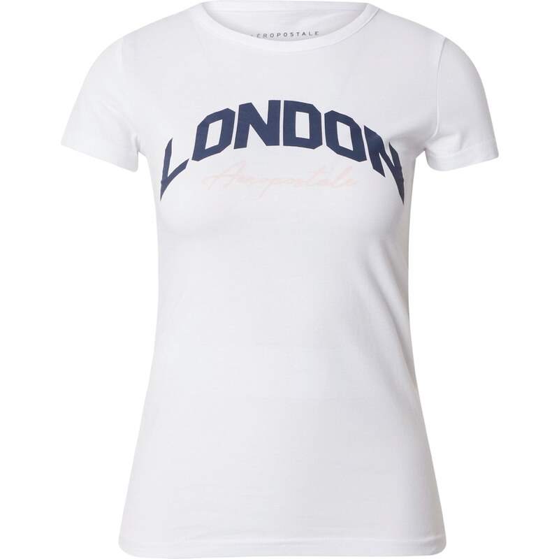 AÉROPOSTALE Tričko LONDON tmavě modrá / bílá 96188841
