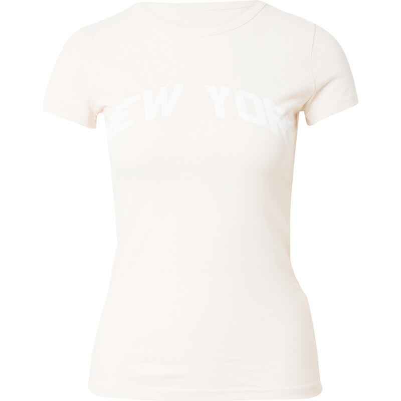 AÉROPOSTALE Tričko NEW YORK písková / bílá