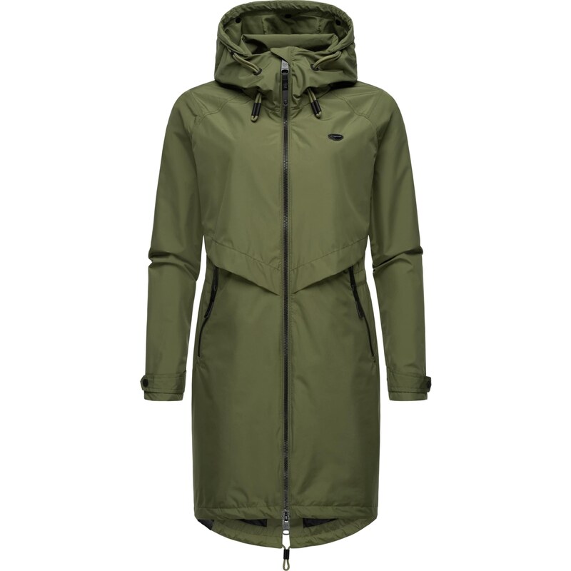 Ragwear Funkční kabát Frodik zelená / olivová / tmavě zelená