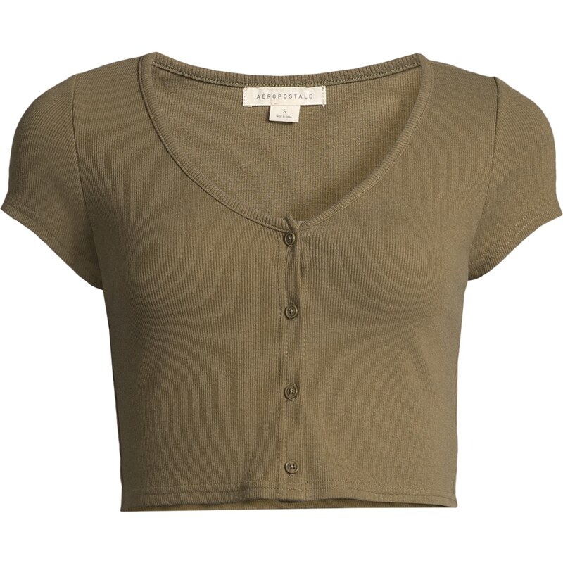 AÉROPOSTALE Tričko khaki