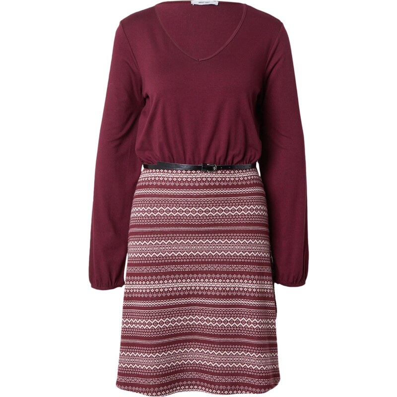 ABOUT YOU Šaty Elfi Dress bordó / bílá