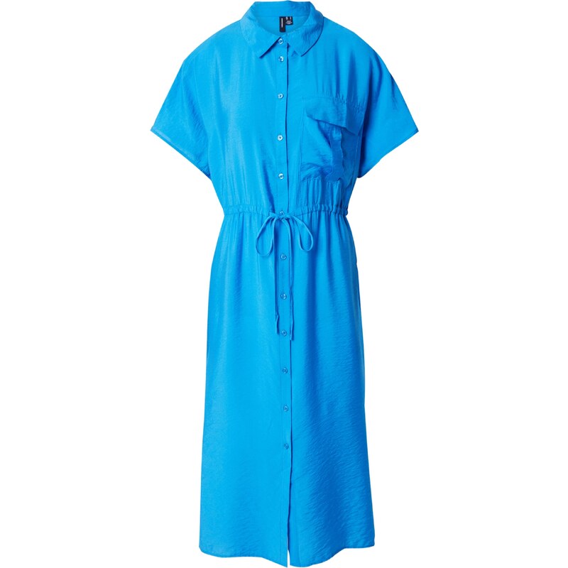 VERO MODA Košilové šaty IRIS modrá