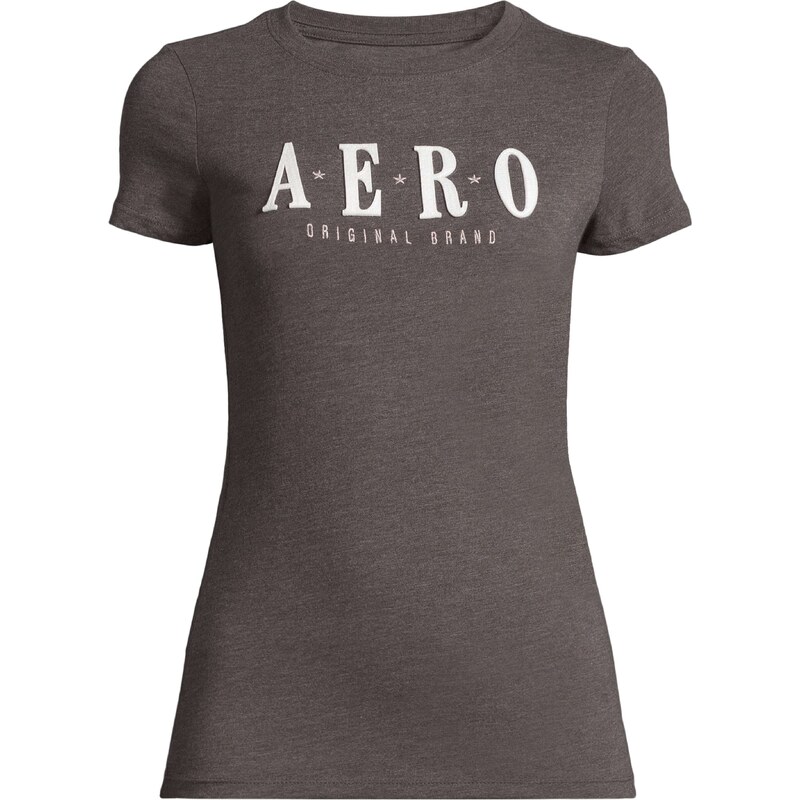 AÉROPOSTALE Tričko STARS tmavě šedá / růžová / bílá