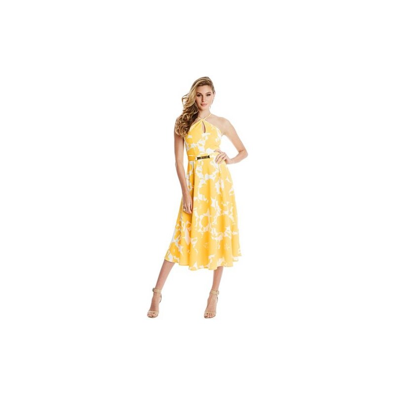 Šaty Guess by Marciano Passion Flower Dress žluté