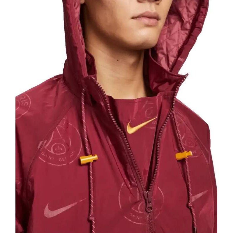 Pánská bunda Nike PSG 23/24 Team 31 Courtside SE bordo