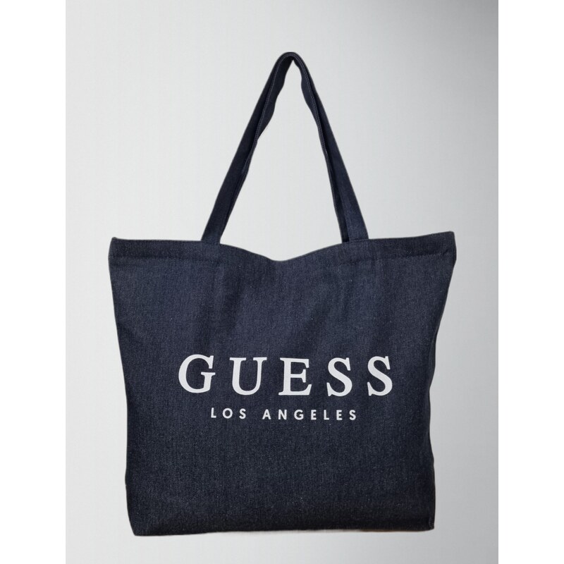 GUESS velká džínová, denimová taška Denim