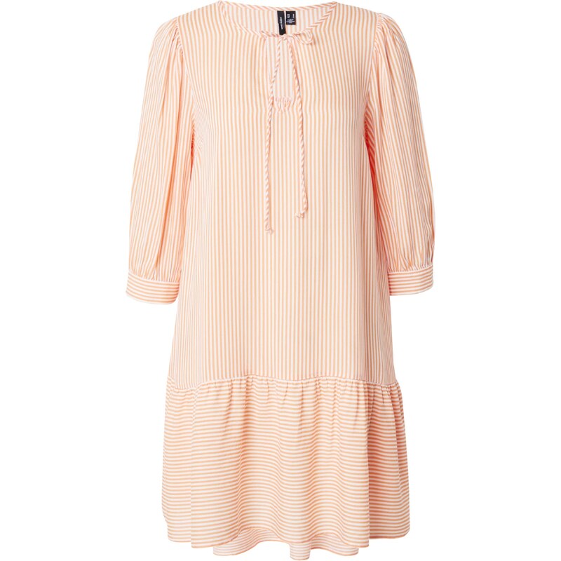 VERO MODA Šaty oranžová / bílá 98167075