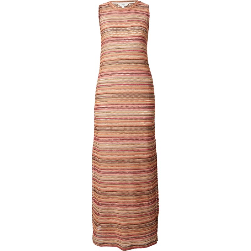 OBJECT Úpletové šaty béžová / hnědá / oranžová / pink 109083811