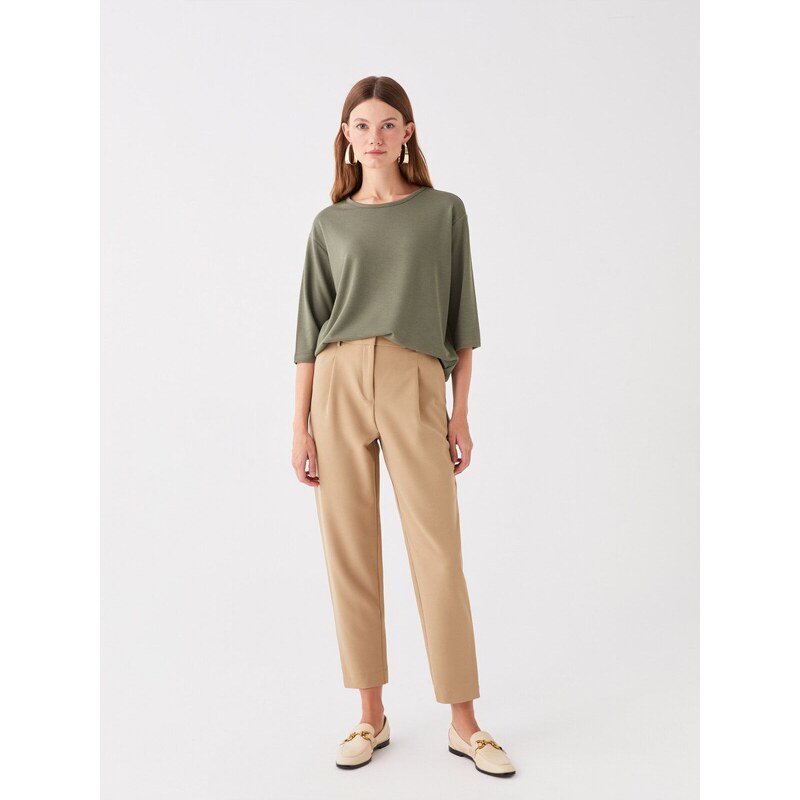 LC Waikiki Dámské rovné kalhoty Standard Fit 115606392