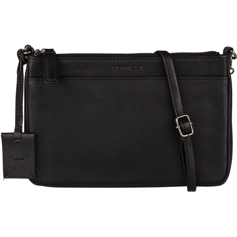Dámská crossbody kožená kabelka Burkely Linda - černá 93459584