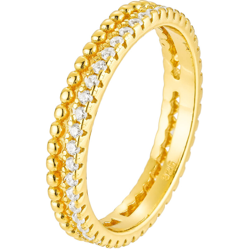 Olivie Stříbrný dvojitý prstýnek GOLD 8848