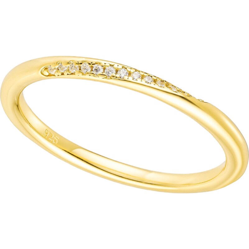 Olivie Stříbrný prstýnek GOLD 8812