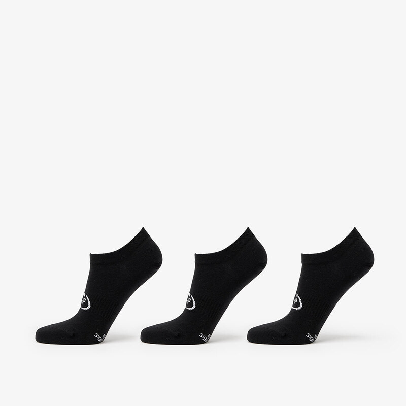 FTSHP Ponožky Footshop Invisible Socks 3-Pack Black 36-38