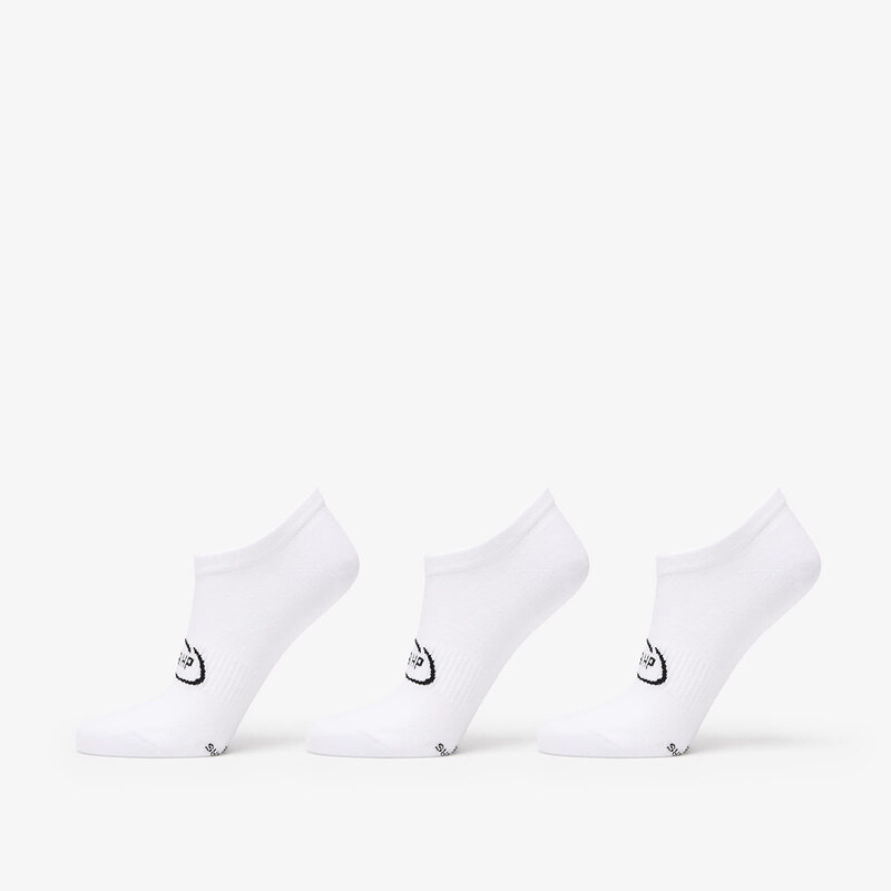 FTSHP Ponožky Footshop Invisible Socks 3-Pack White 43-46