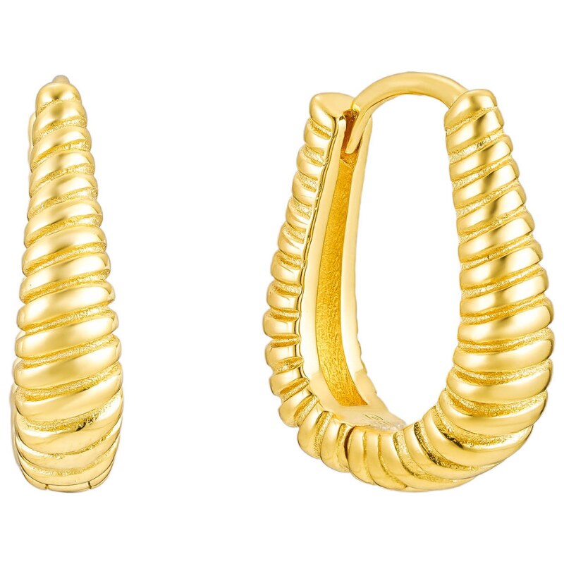 Olivie Stříbrné náušnice CROISSANT GOLD 8795