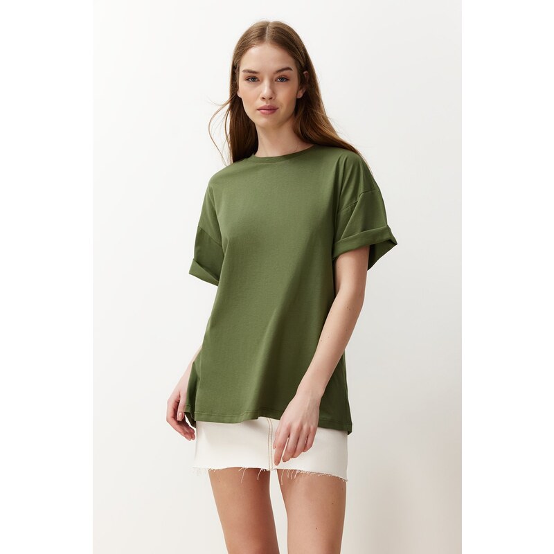 Dámské tričko Trendyol Boyfriend 107046474