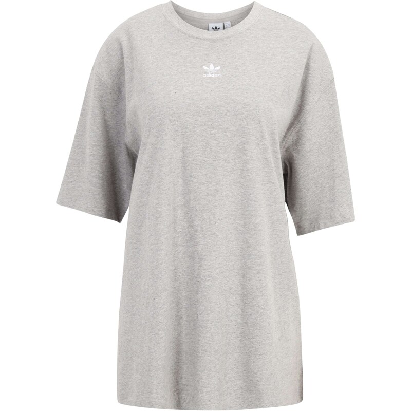 ADIDAS ORIGINALS Tričko Essentials šedý melír / bílá