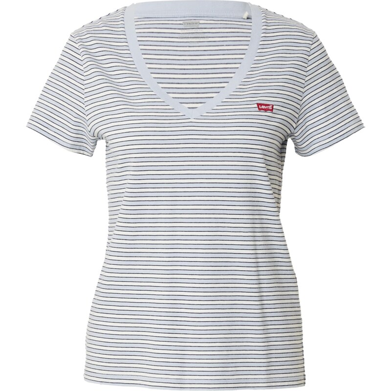 LEVIS Tričko Perfect V-Neck Tee námořnická modř / světlemodrá / bílá 93807969