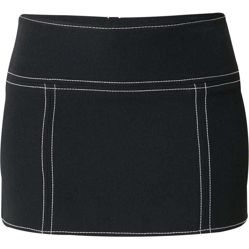 TOPSHOP Sukně černá / bílá