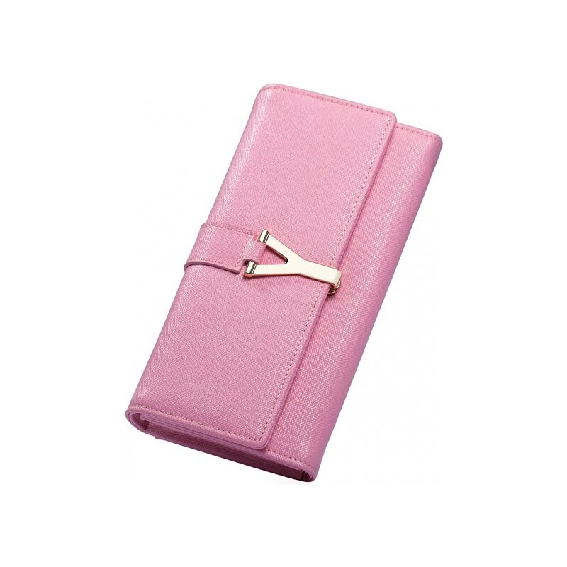 Nucelle kožená peněženka/psaníčko Instyle růžová