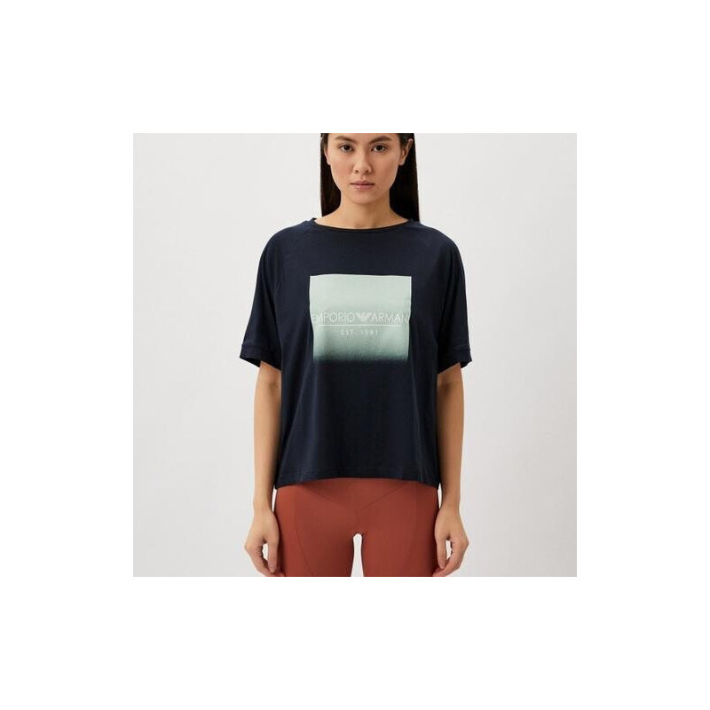 Dámské tričko 164829 4R255 00135 tm. modré - Emporio Armani