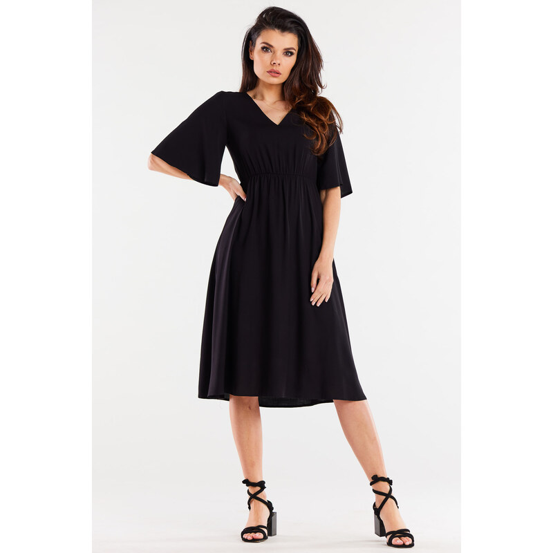 Awama Womans Dress A518 Black