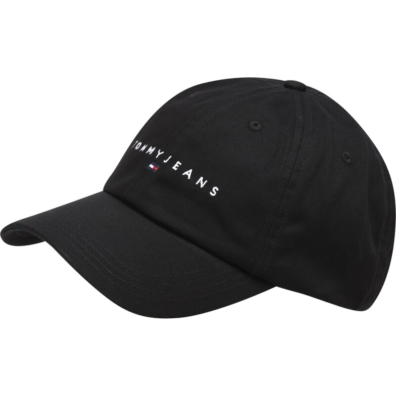 Tommy Jeans Kšiltovka LINEAR červená / černá / bílá 93640246