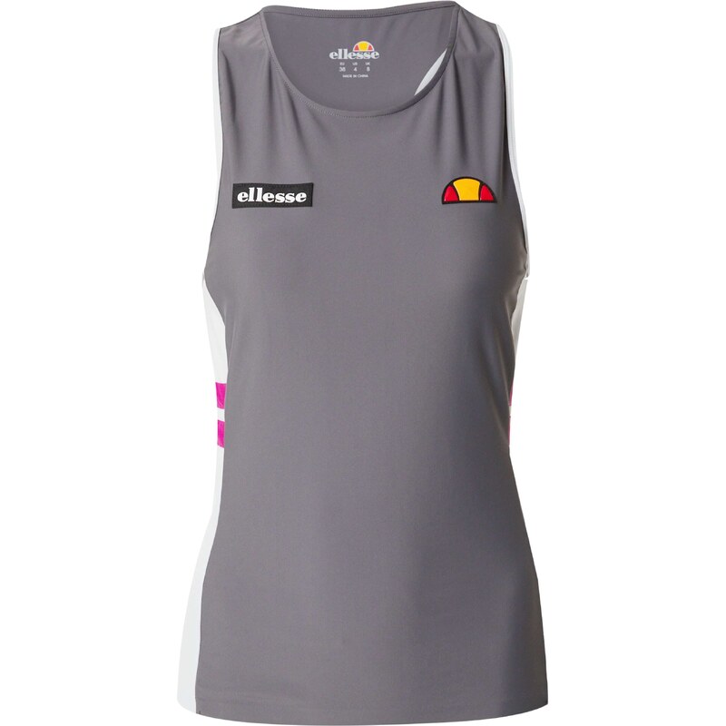 ELLESSE Top Woodside tmavě šedá / pink / černá / bílá 109496229