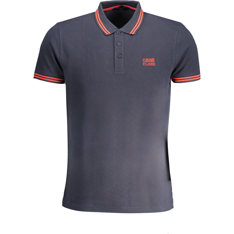 Pánské modré polo triko Cavalli Class