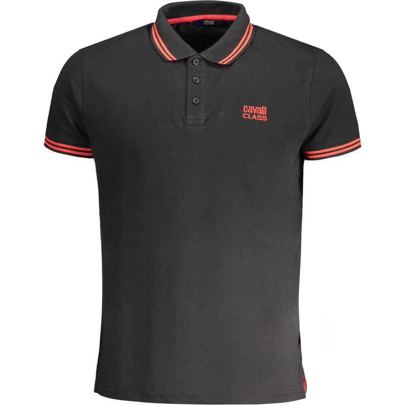 Pánské černé polo triko Cavalli Class