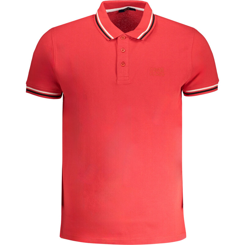 Pánské červené polo triko CAVALLI CLASS