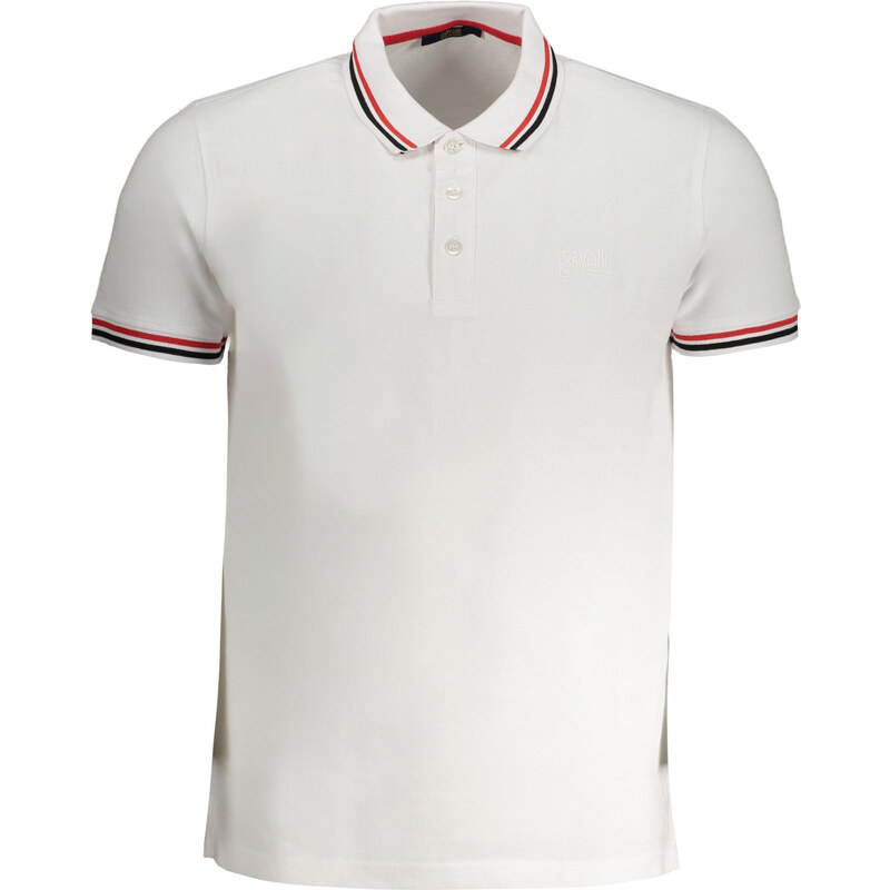 Pánské bílé polo triko Cavalli Class