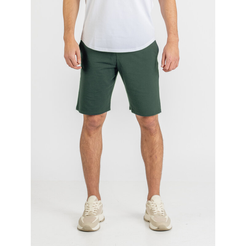 TallGuys Pánské prodloužené teplákové kraťasy | Khaki