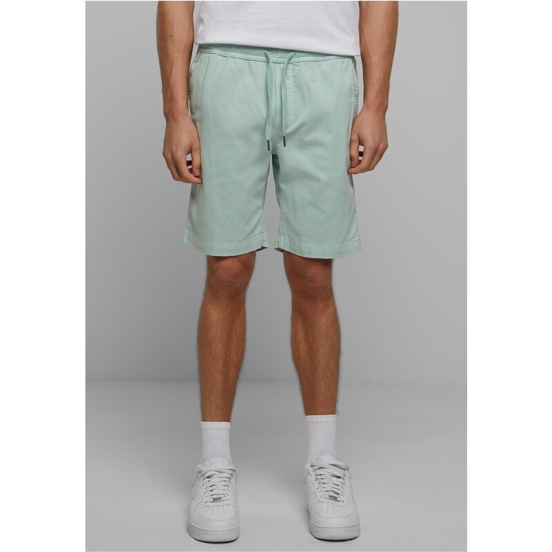 Urban Classics Pánské kraťasy Stretch Twill 2-Pack - máta+černá