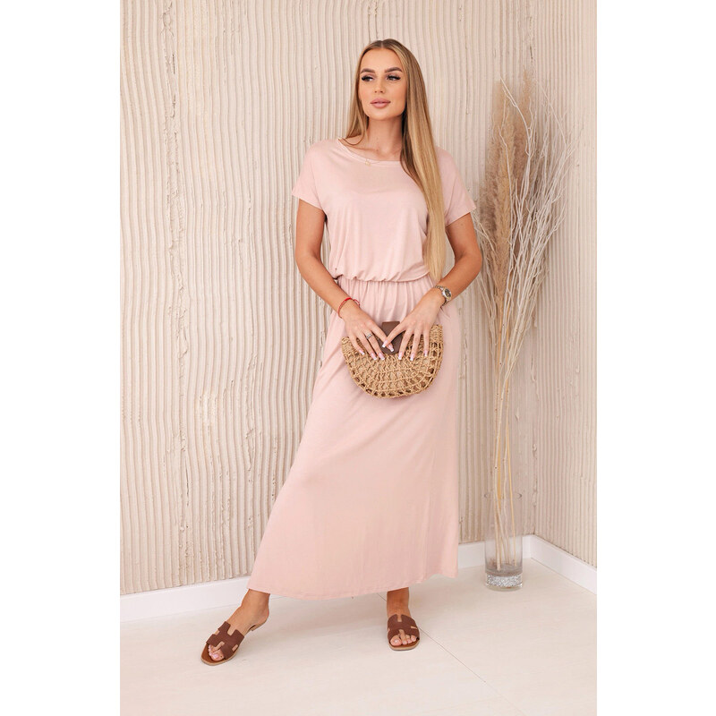 Fashionweek Dlouhé maxi šaty z viskózy s kapsami K9464 88097487