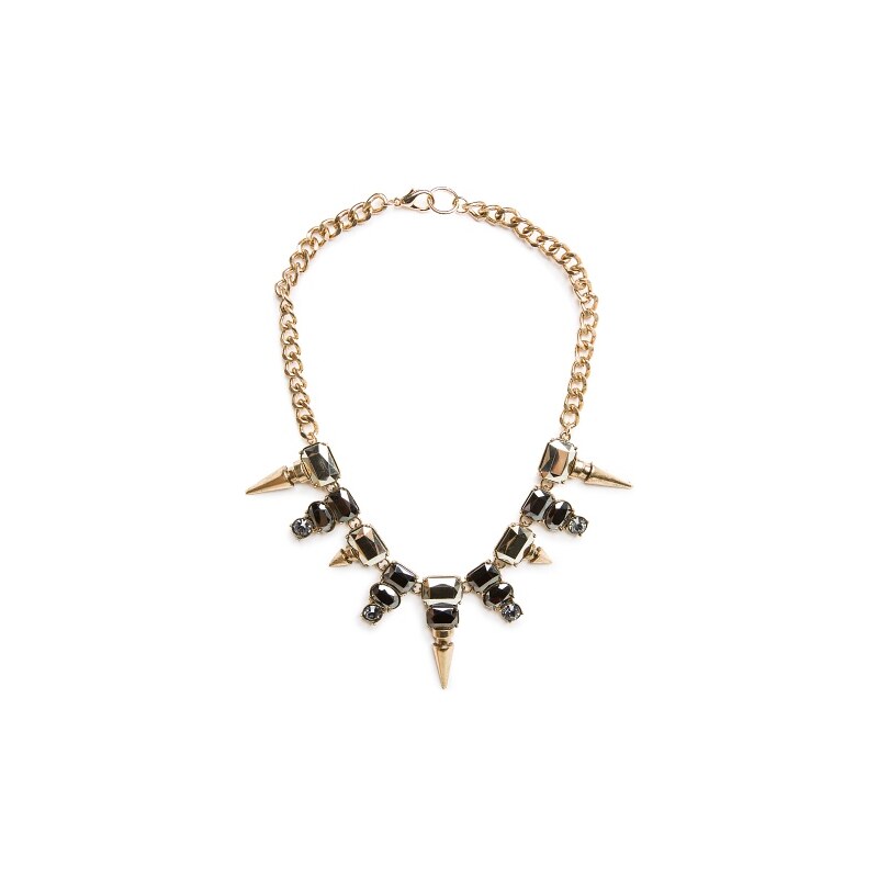 Mango SPIKES AND CRYSTALS NECKLACE